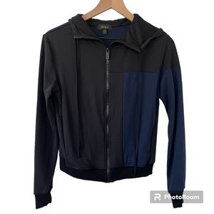 Alala mesa zip-front colorblock jersey hoodie active jacket